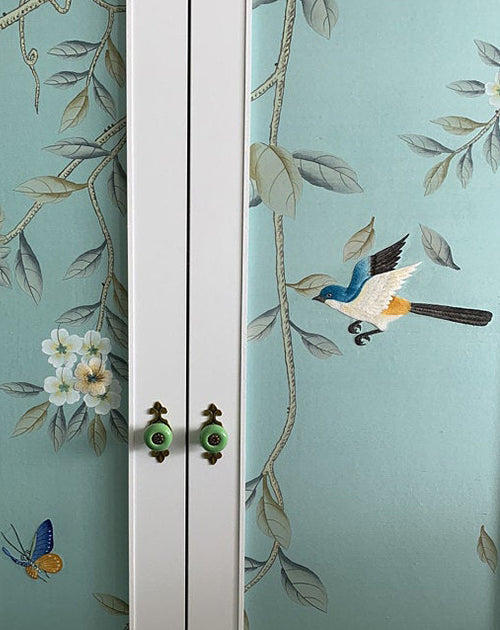 G-016 Birds and Vines Custom Project for Walk-in Closet