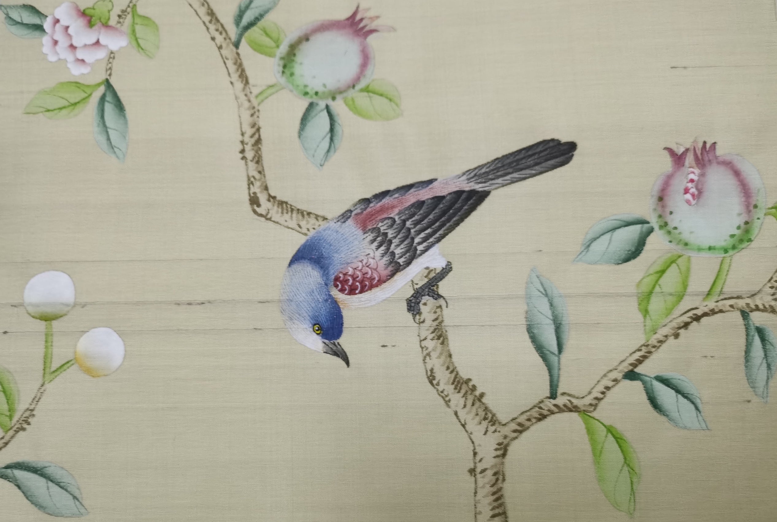 G-006 SAMPLE in STOCK for Chinoiserie Handpainted Wallpaper and Artwork