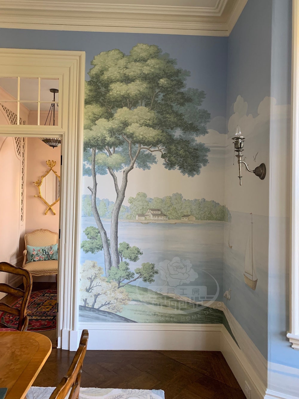 Fully Customized Handpainted Wallpaper Project