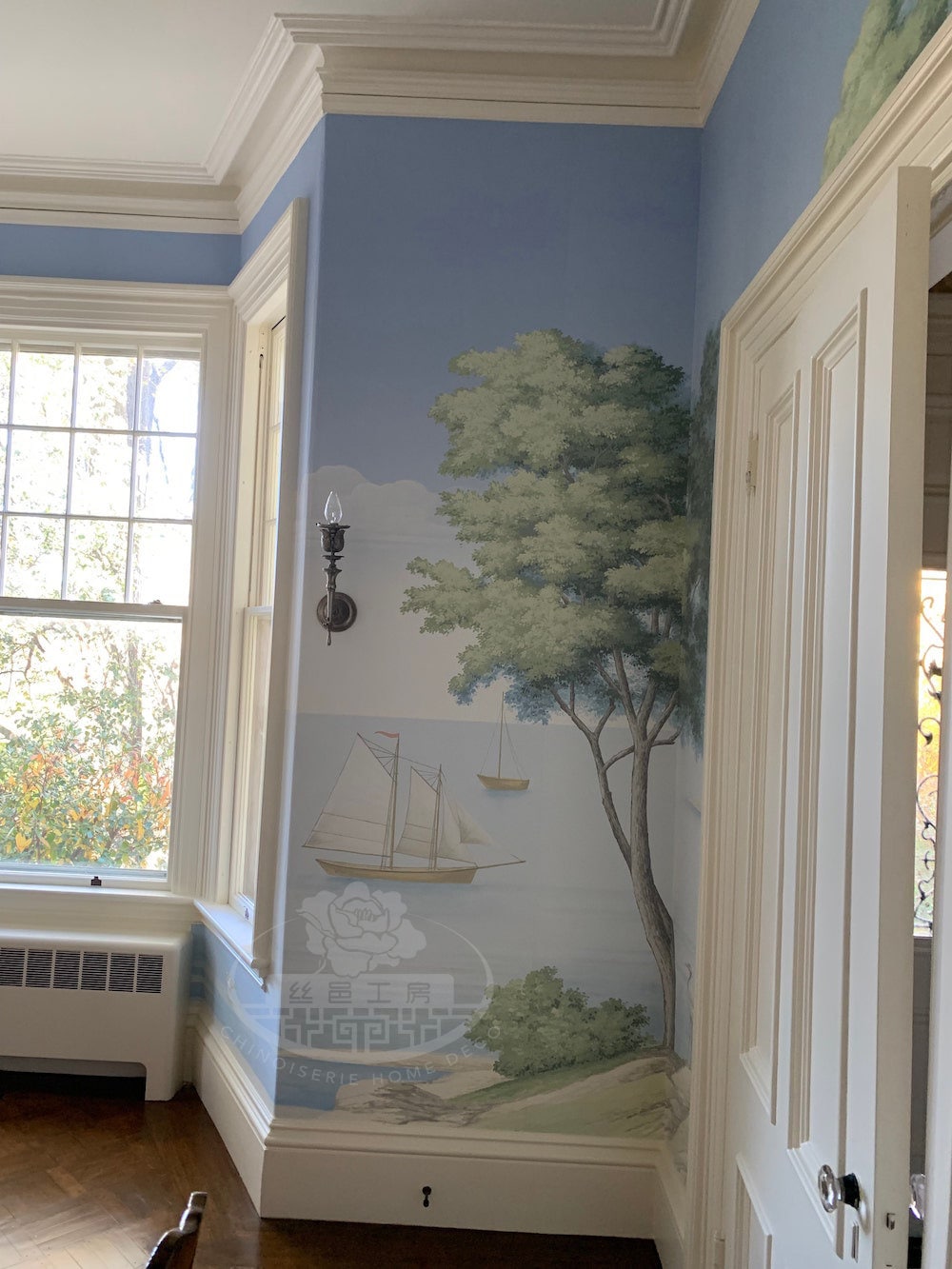 Fully Customized Handpainted Wallpaper Project